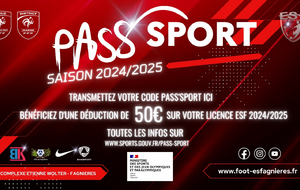 Pass'Sport 2024/2025...TRANSMETTEZ NOUS VOTRE CODE !