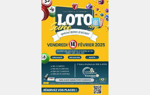 LOTO#1 SPECIAL BONS D'ACHAT....VENDREDI 15 FEVRIER 2025