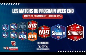 Les Prochains Matchs...10 & 11 Février 2024....