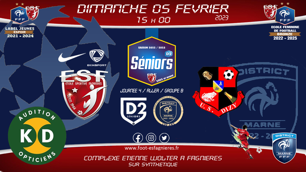 SÉNIORS LIGUE R1 - COUPE DE FRANCE T5 - Etoile Sportive de Fagnières - site  officiel - Marne - 51