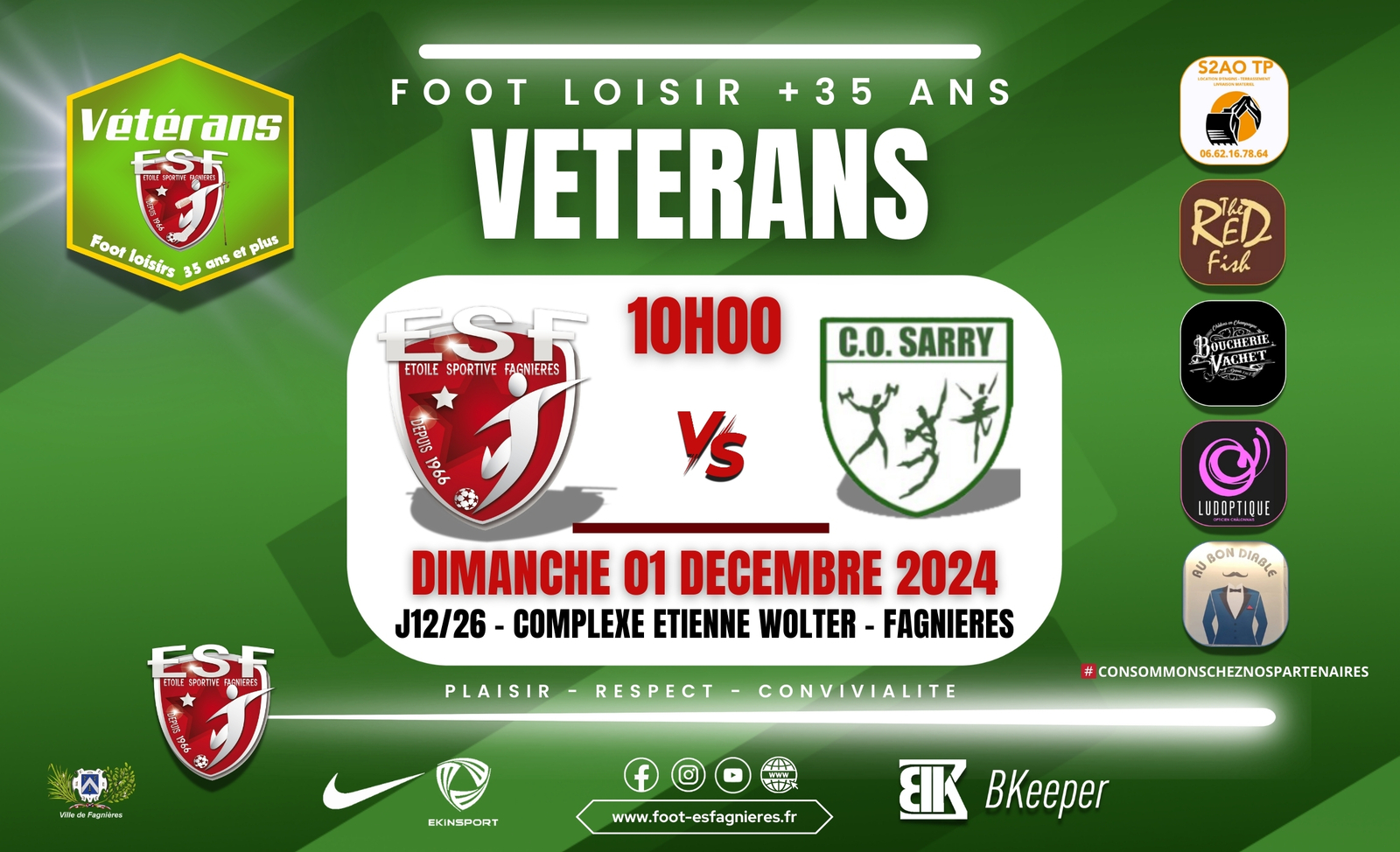 VETERANS - ES FAGNIERES VS CO SARRY