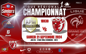 SENIORS R1 LIGUE/J05 - APM METZ FC VS ES FAGNIERES