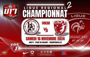 U17R2/J08 - RC CHAMPIGNEULLES VS ES FAGNIERES