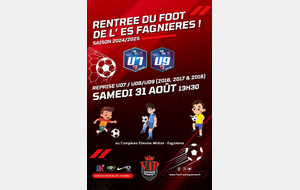 RENTREE DU FOOT U7/U8/U9 - SAISON 2024/2025