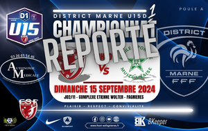 U15D1/J02 - !!! REPORT DE MATCH !!! ES FAGNIERES VS ES MUIZON