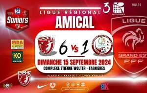 SENIORS LIGUE R3 - AMICAL - ES FAGNIERES VS ARGONNE FC