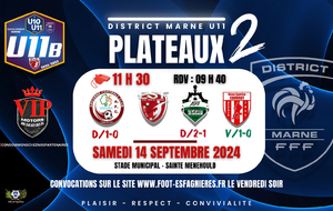 U11B HONNEUR - PLATEAU A SAINTE MENEHOULD