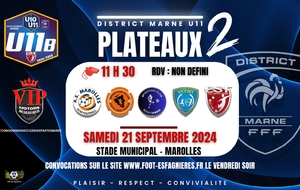 U11B HONNEUR - PLATEAU A MAROLLES