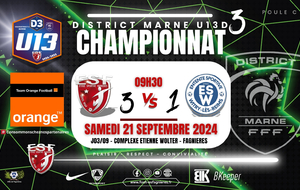 U13D3/J03 -  ES FAGNIERES VS ES WITRY LES REIMS