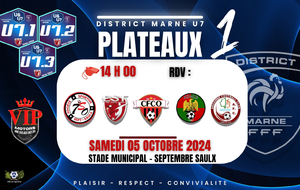 U7 - PLATEAU A SEPT SAULX - 3 EQUIPES