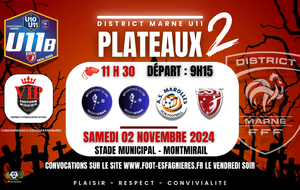 U11B HONNEUR - PLATEAU A MONTMIRAIL