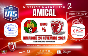 U15D2 - AMICAL - AS MOURMELON VS ES FAGNIERES