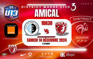 U13D3 - AMICAL - EPERNAY RC VS ES FAGNIERES