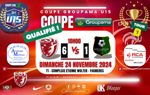 U15 MARNE - COUPE GROUPAMA T1 - ES FAGNIERES VS NORD CHAMPAGNE FC