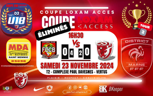 U18 MARNE D2 - COUPE LOXAM T2 - FCCB VERTUS VS ES FAGNIERES