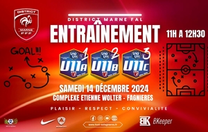 U11 A/B/C - ENTRAÎNEMENT A FAGNIERES