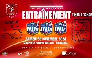 U11 A/B/C - ENTRAÎNEMENT A FAGNIERES