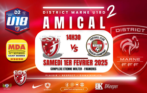 U18D2 - AMICAL - ES FAGNIERES VS FC TINQUEUX