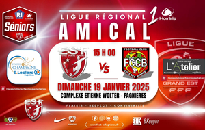 SENIORS R1 LIGUE - AMICAL - ES FAGNIERES1 VS FCCB VERTUS