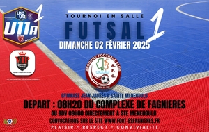 U11A - TOURNOI FUTSAL A STE MENEHOULD