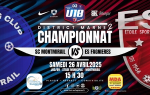 U18D2 - J05/09 - SC MONTMIRAIL VS ES FAGNIERES