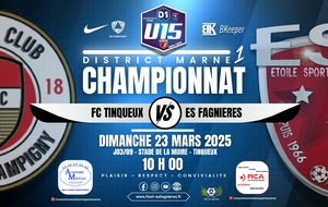 U15D1 - J03/09 - FC TINQUEUX VS ES FAGNIERES