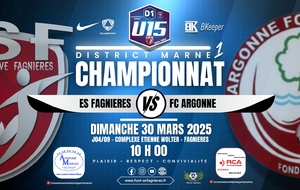 U15D1 - J04/09 - ES FAGNIERES VS ARGONNE FC