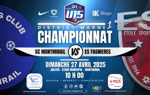 U15D1 - J05/09 - SC MONTMIRAIL VS ES FAGNIERES