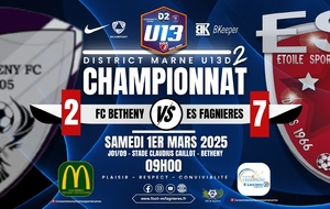 U13D2 - J01/09 - FC BETHENY VS ES FAGNIERES