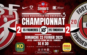 SENIORS R3 LIGUE J12/22 - ES FAGNIERES VS FC TINQUEUX