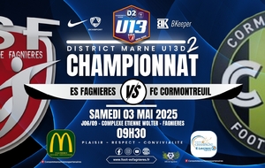 U13 MARNE D2 J06/09 - ES FAGNIERES VS FC CORMONTREUIL 