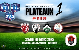 U7 - PLATEAU A FAGNIERES - 3 EQUIPES