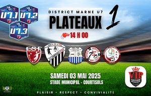 U7 - PLATEAU A COURTISOLS - 3 EQUIPES