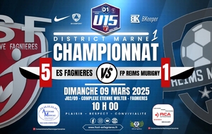 U15D1 - J02/09 - ES FAGNIERES VS FP REIMS MURIGNY