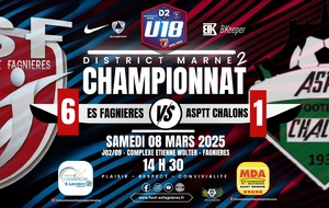 U18D2 - J02/09 - ES FAGNIERES VS ASPTT CHALONS