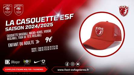 Casquette  Baseball  ES Fagnières - Saison 2024/2025