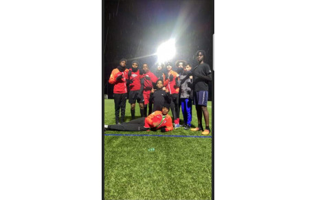 U16 Entraînement sèrieux avec la bonne humeur... 