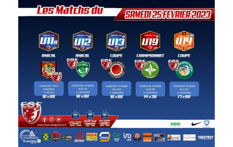 Les Affiches du Samedi 25 février....