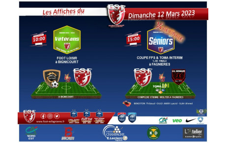 Le Programme du Dimanche 12 Mars....