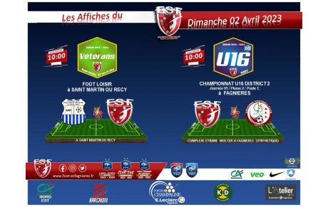 Le Programme du Dimanche 02 Avril Matin....