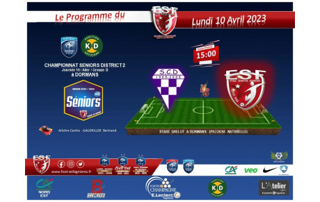Le Programme du Lundi 10 Avril 2023...