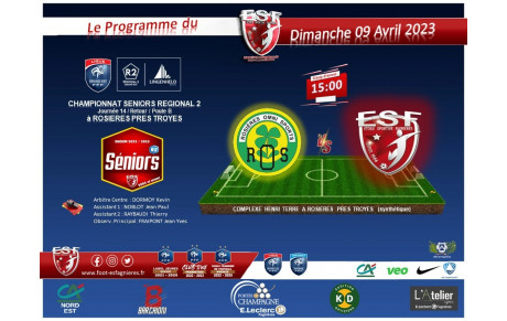 Le Programme du Dimanche 09 avril après-midi...