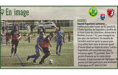 Bel article de l' Est Eclair....