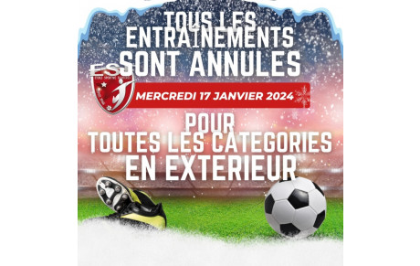 Entrainements annules en extérieur...