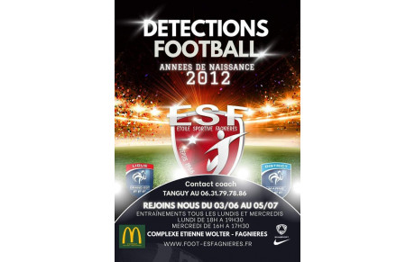 DETECTIONS-ESSAIS ANNEE 2012